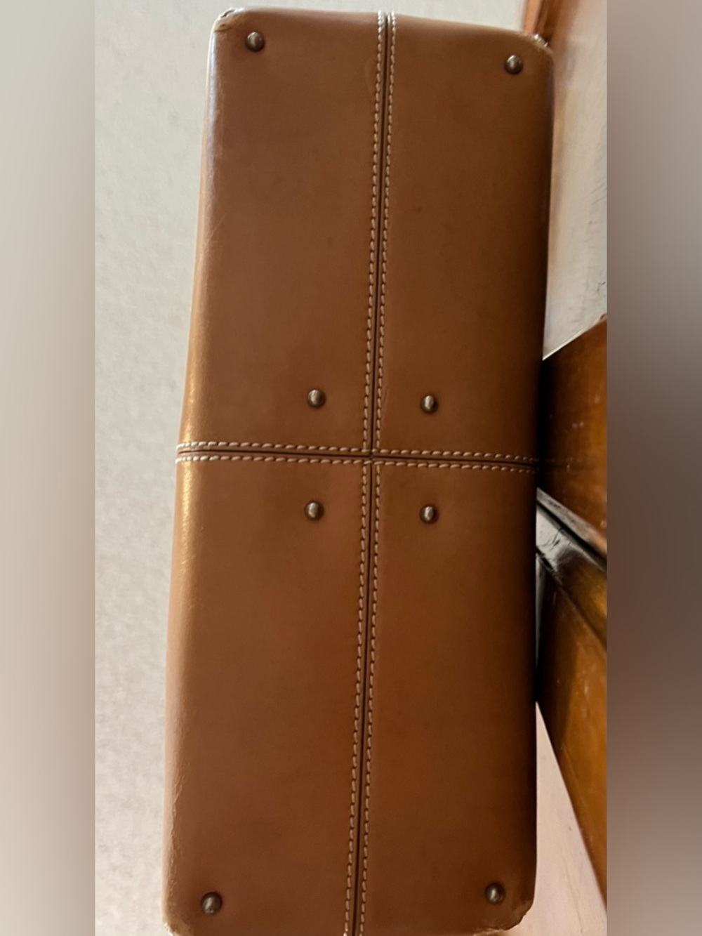 Tod's Camel Natural Leather Double Handle Small Handbag/Tote Bag! - Picture 14 of 14